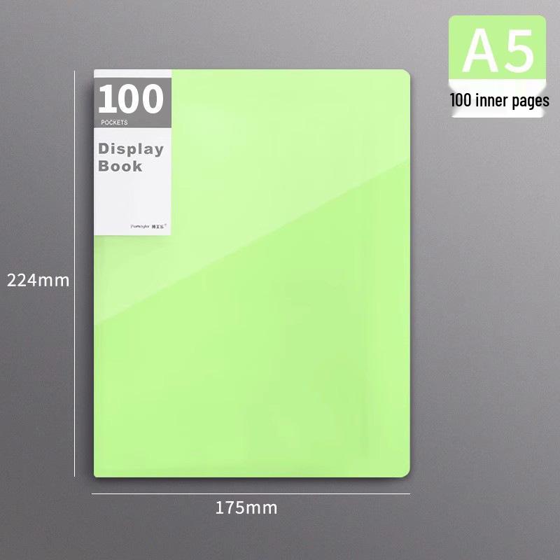 A5 Transparent Ring Binder File Folder, Multi-page: 20/30/40/60 Pages