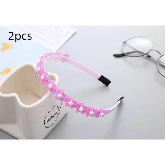 

2 шт. Повязки на голову Новые повязки для умывания для детей девочек Бутиковый обруч для волос Ручной работы Головной убор Аксессуары для волос