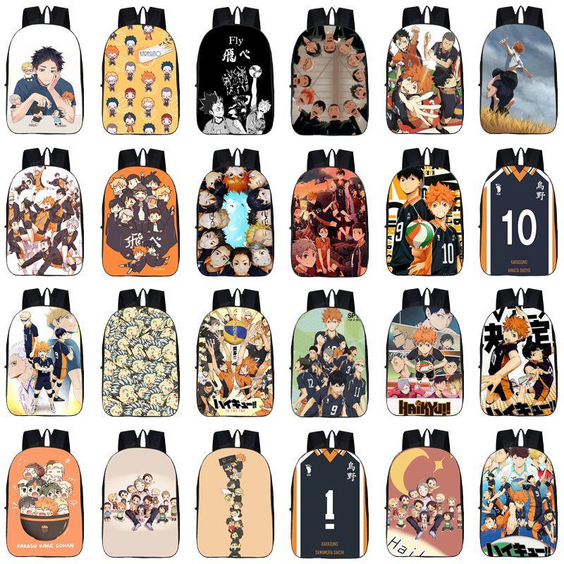 Karasuno Haikyuu Anime High School Backpack Shoulder Bag Travel Book Rucksacks