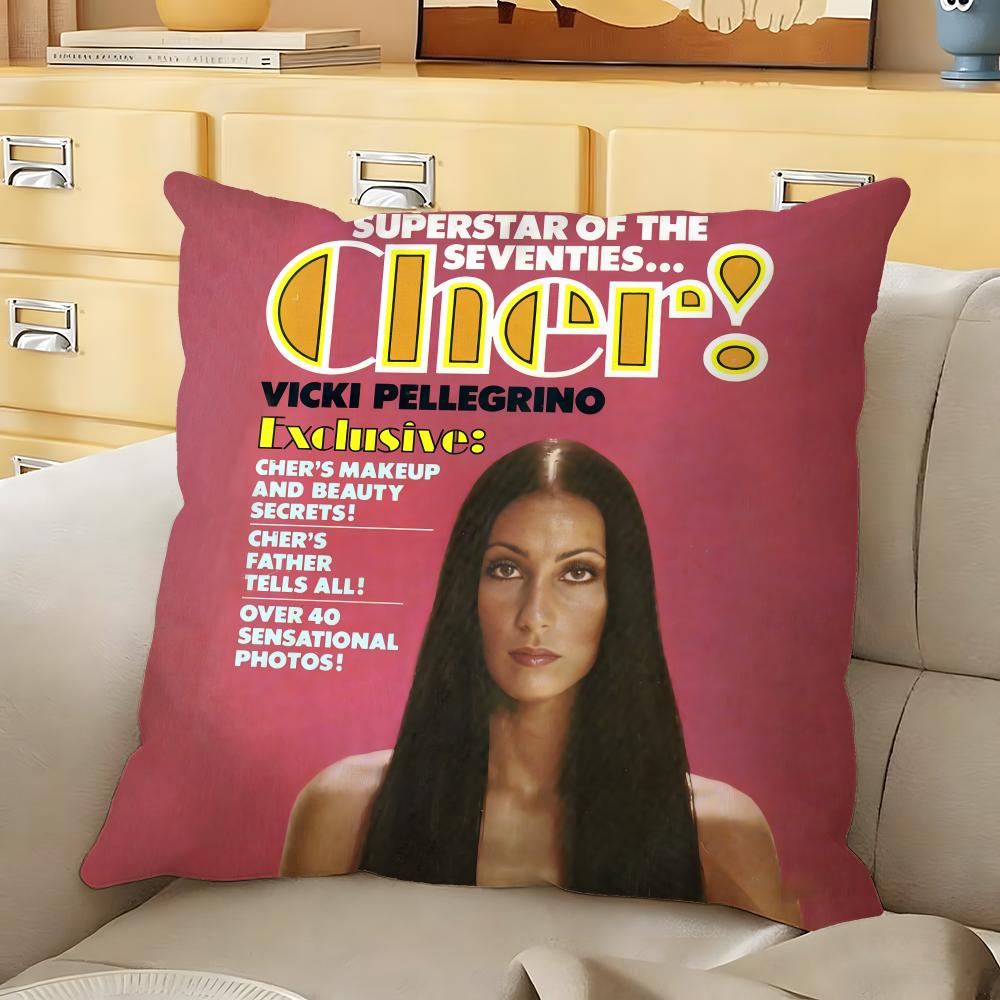 Cute CCherS Cushion Cover Soft Durable Reversible Pillow Cover Home Car MultiScene Daily Comfort Pillowcase