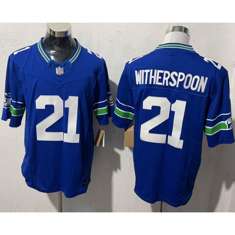 NFL Seattle Seahawks Vintage Style Football Jersey Short Sleeve Embroidered Team Apparel Men