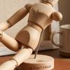 Hardwood Material Wooden Drawing Manikin Flexible Joints Human Figure Model  Art Sketching
