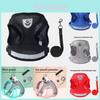 Pet Outing Thoracodorsal Traction Rope For Small Dogs And Cats With Reflective Breathable Cotton Material For Safe Walks