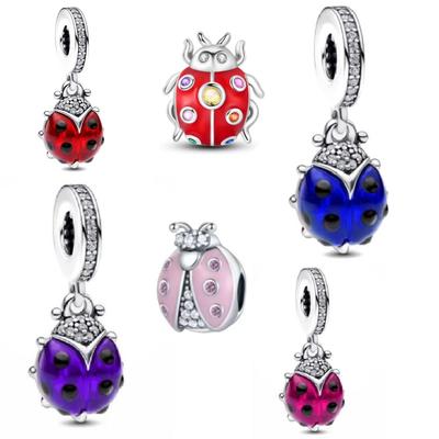 New Scopper Ladybug Lucky Charms Bead Pendant Fit Original Bracelet Women Diy Fashion Jewelry Make Accessories Gift