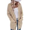 Fashionable Women's Long Knitted Sweater Cross-border  Winter Knitted Jacket