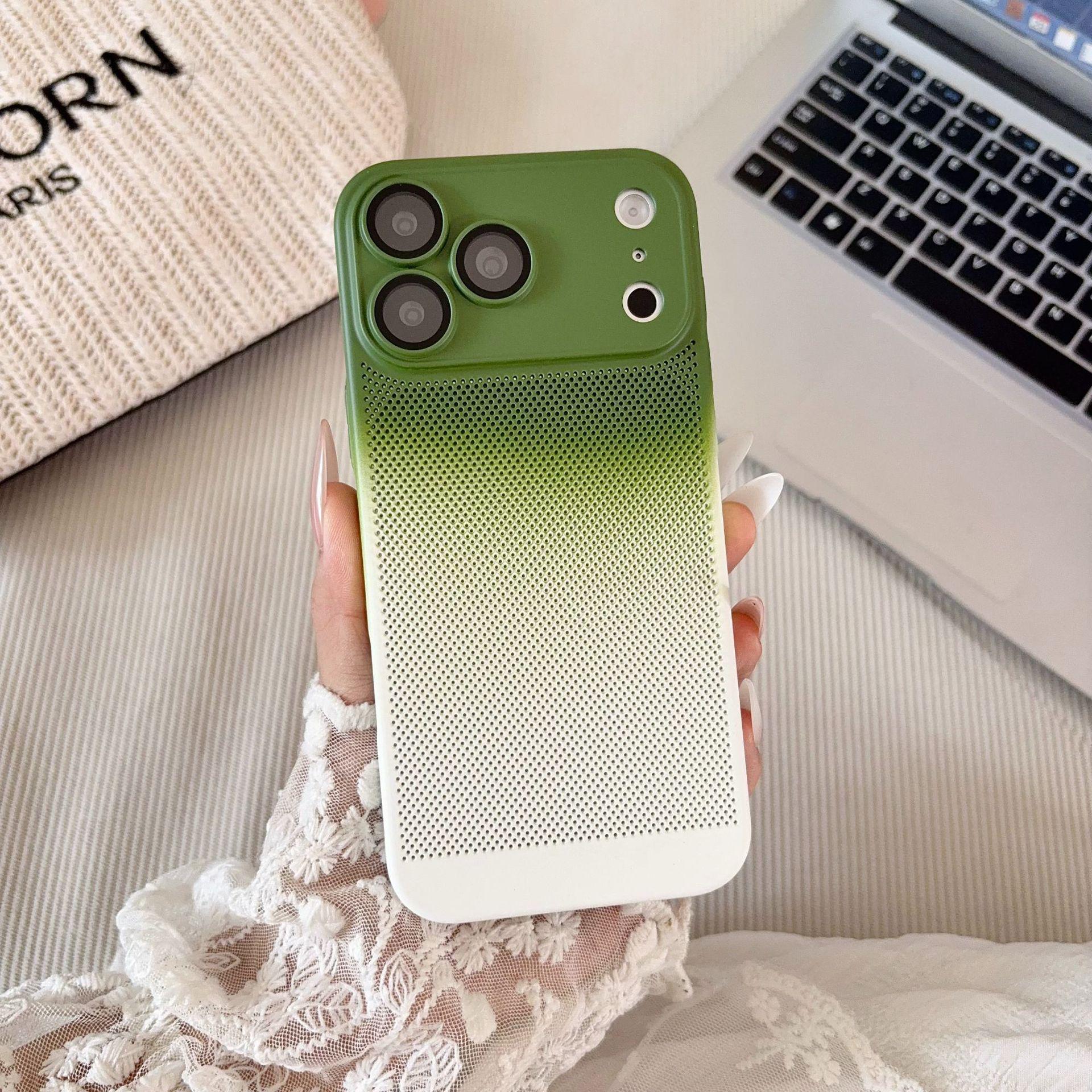 

Apple iPhone 17 Pro Max Heat Dissipation Gradient Case: Breathable Ultra-Thin Frosted Protective Cover for iPhone 16. iPhone 12 Pro Max