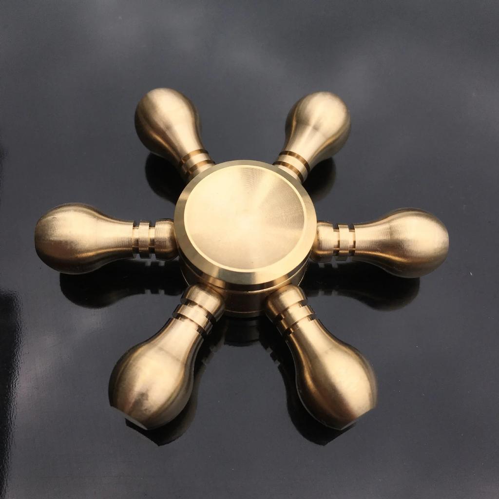 Fidget Spinner aus reinem Kupfer, abnehmbares Design, Metall-Handspinner, 188 Edelstahlkugellager, Antistress-Spielzeug für Erwachsene