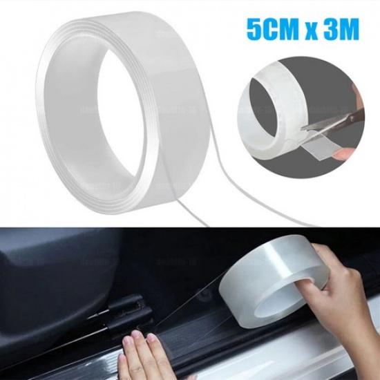 5cm*3m Car Door Plate Sill Scuff Cover Anti-Scratch Film Sticker Accessories