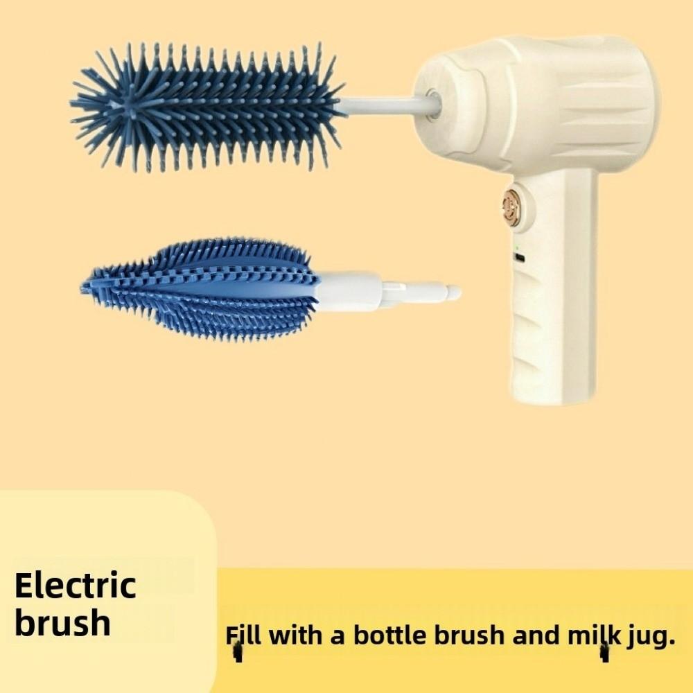 Wireless Electric Baby Bottle Brush Rechargeable Bottle Cleaner Electric Rotating Scrubber