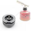 Flat to Cartridge Gas Cylinders Converter Light Weight Aluminum Camping Adapter Conversion Head Easy to Install