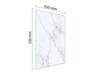 TAGLIERE IN VETRO 35x52 MARMO