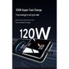 HANDUNYOU 20000mAh 120W Super Fast Charging Power Bank with Built-in Cable