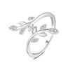 Original Design Olive Leaf Open Ring, Elegant and High-end Original Ins Style Love Exquisite Gift Box S925 Silver Ring for Women ZJYJZ-YS-170