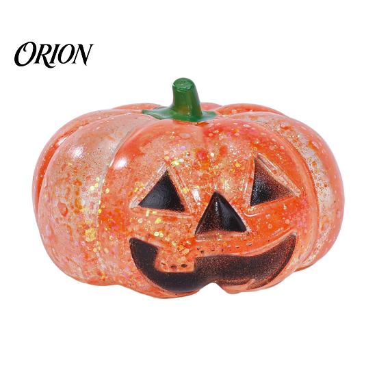 Small Stress Reliever 1/2/3Pcs Halloween Pumpkin Head Ball, Anxiety Relief Spooky Toy Toy, Stretchy Glitter Orange Sensory Healing Ball 1pc