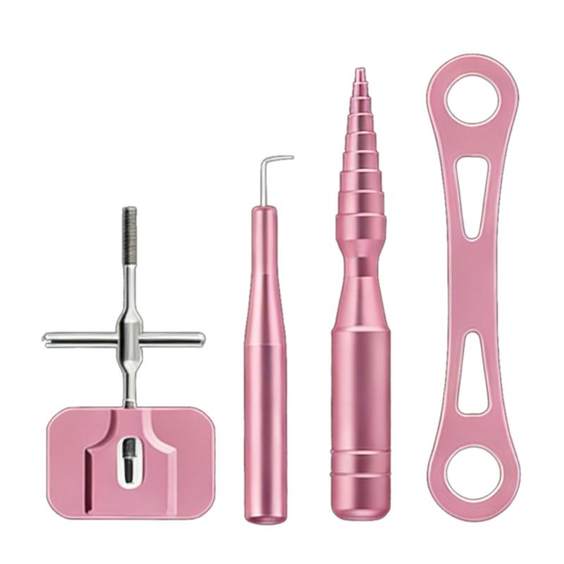 Aluminum Alloy Fishing Reel Repair Tool Set Including Bearing Extractors And Wrench For Easy Disassembly And Maintenance