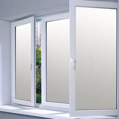 One Roll, Privacy Window Sticker - Office, Bathroom And Home Frosted Glass Film - Translucent And Opaque - Static Adhesive - Blocks Peeks And Glare