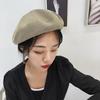 Beret Summer Thin Linen Bud Hat Spring Summer British Vintage Octagonal Hat Versatile Painter Hat