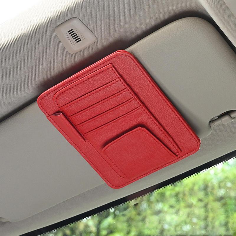 Scratch-resistant Auto Visor Holder Car Glasses Frame Clip With Storage Compartment Car Visor Box Car Interior Accessories