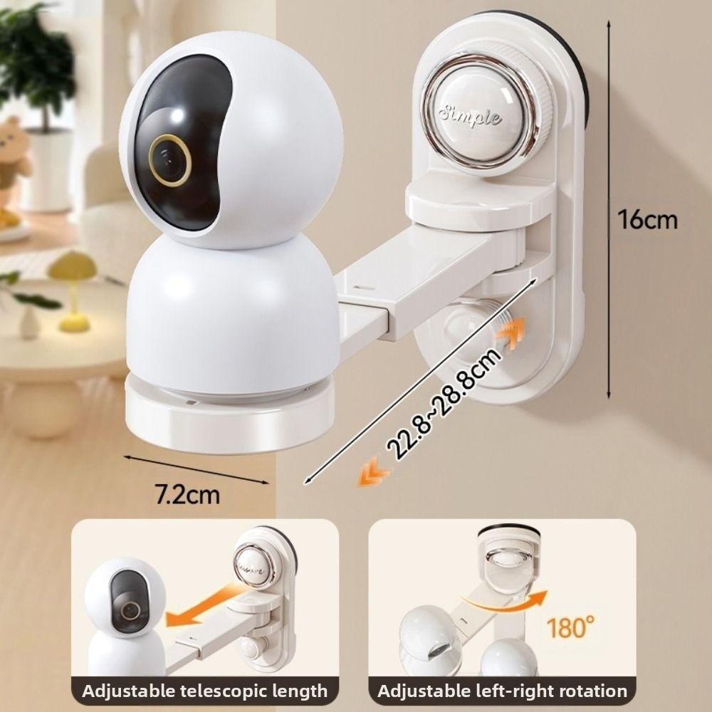 

Adjustable Camera Holder Wall-Mounted Surveillance Camera Bracket New Camera Wall Shelf білий