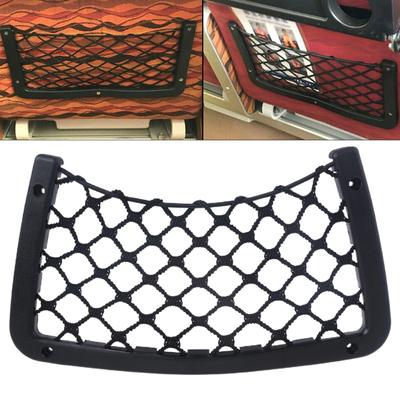 Rede de armazenamento de malha para porta-malas de carro para bolsa de encosto de banco universal SUV bolsos de corda para suporte de rede de encosto de banco