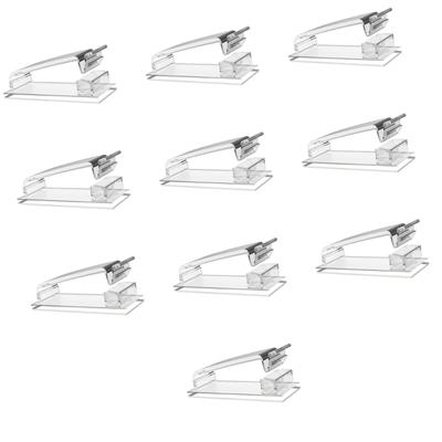 Pack of 10 Practical Wire Clip with Adhesive Base for Cable Organization Prevention Wire Home Work Cord Holder