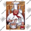 Putuo Decor Chef Metal Painting Retro Tin Sign Cook Kitchen Vintage Wall Decor Restaurant Diner Bistro