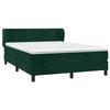 Maison Exclusive - Sommier à lattes de lit et matelas Vert foncé 140x200cm Velours