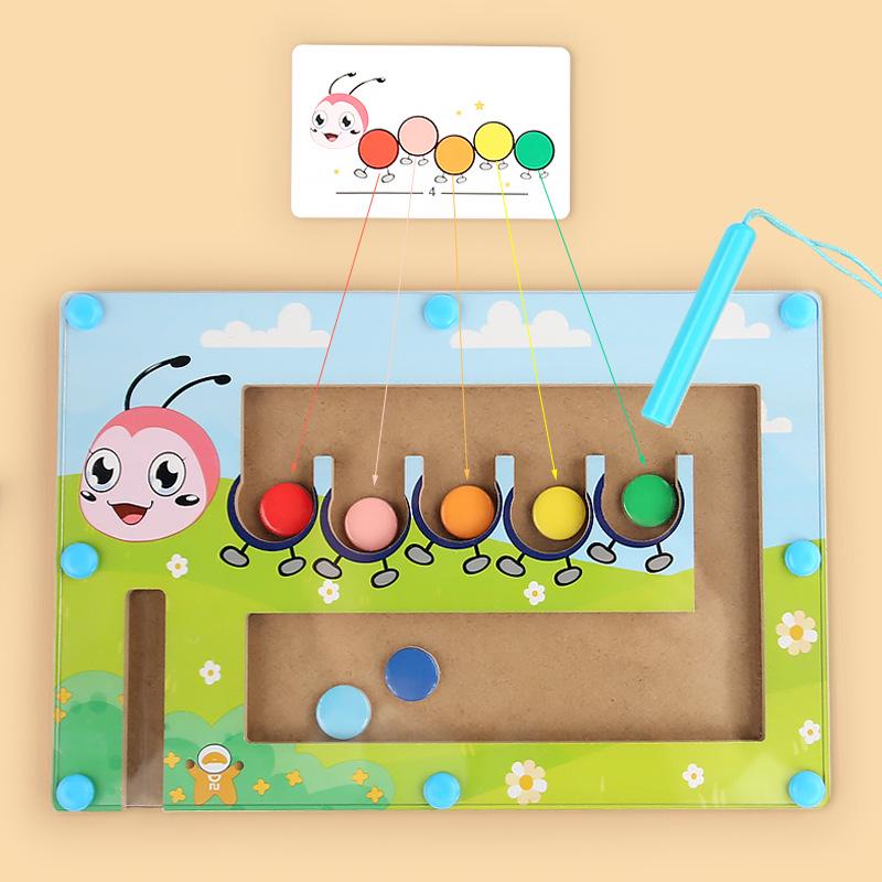 Animal Magnetic Marble Maze: Fun Balance & Early Education Puzzle Game for Kids