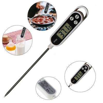 Digitales Lebensmittelthermometer mit sofortiger Anzeige, wasserdicht, lange Sonde, Fleischthermometer, Kochdisplay mit Hintergrundbeleuchtung