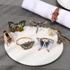 Creative Kitchen & Bar Hamburger Animal Shape Butterfly Bees Mouth Ring Wedding Supplies Napkin Ring Table Decoration