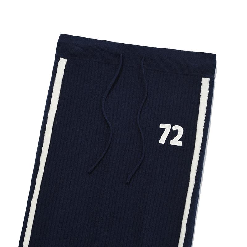 Kirsh Line Point Knit Long Skirt [Navy]