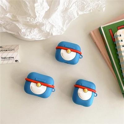Voor Airpods 4 Hoesje 2024, 3D Cartoon Blauw Dik Beschermend Siliconen Oortelefoon Anime Hoesje Voor Airpod 4 Hoesje Voor Kinderen Jongens Meisjes Funda