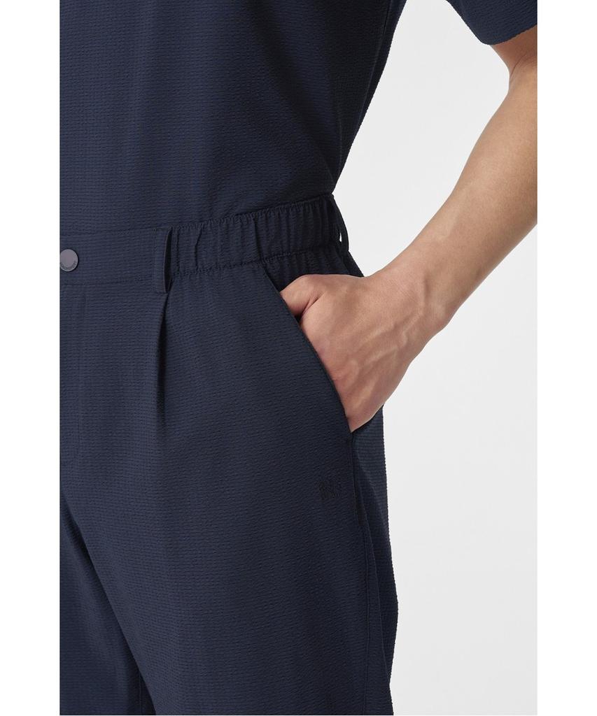 Koolongseupocheu Men'S Seersucker Tapered Fit Pants (Set-Up) Tlpnm26581Nay