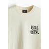 H M Loose FiT PrinT T sHirT ligHT Beige beTTer THan Ever