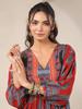 Hand Block Printed Dress Midi Cotton Floral Dress Boho Chic Holiday Summer Indian Cotton Dress Handmade In India Jaipuri Dress with Pockets