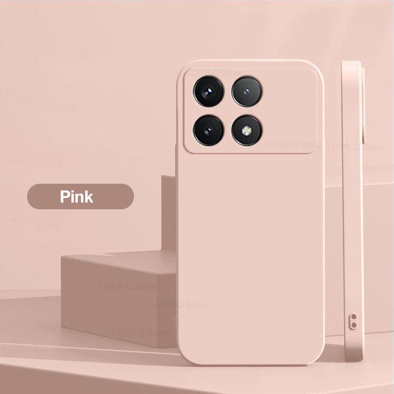 For Poco X6 Pro 5G Case Luxury Liquid Silicone Phone Case For Xiaomi Poco X6 Pro 5G Camera Protection Case