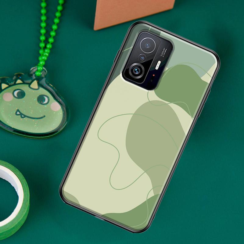 Husa estetica verde salvie pentru POCO F5 X5 X3 Pro X4 F4 GT F3 M5s C40 Husa pentru Xiaomi 13 12 Lite 11T 12T Pro 12X