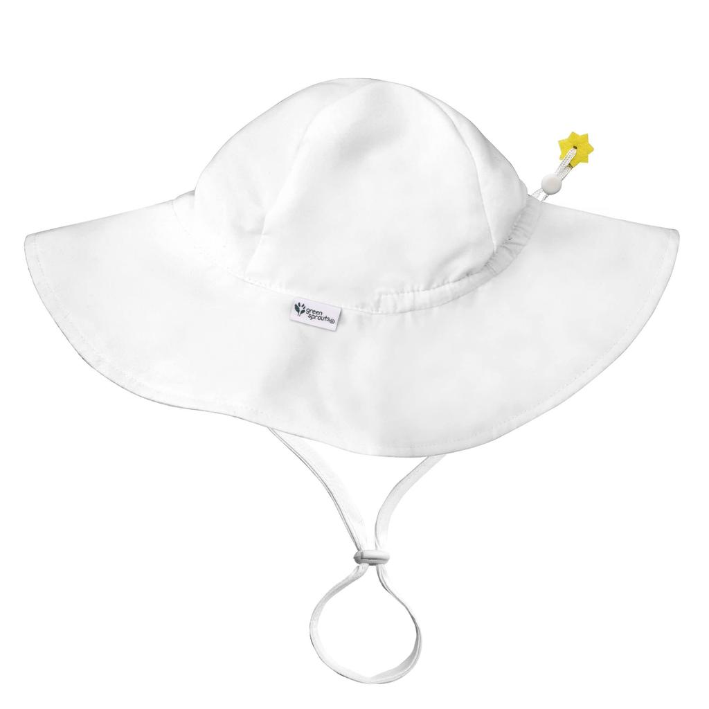 Green Sprouts Baby Hat, White, 9-18 Months, 737108-012-52