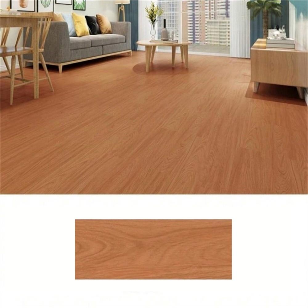10/20pcs 40x15cm Self-adhesive Floor Sticker DIY Wood Grain Wall Sticker Waterproof Heat Resistant Imitation Wall Tiles