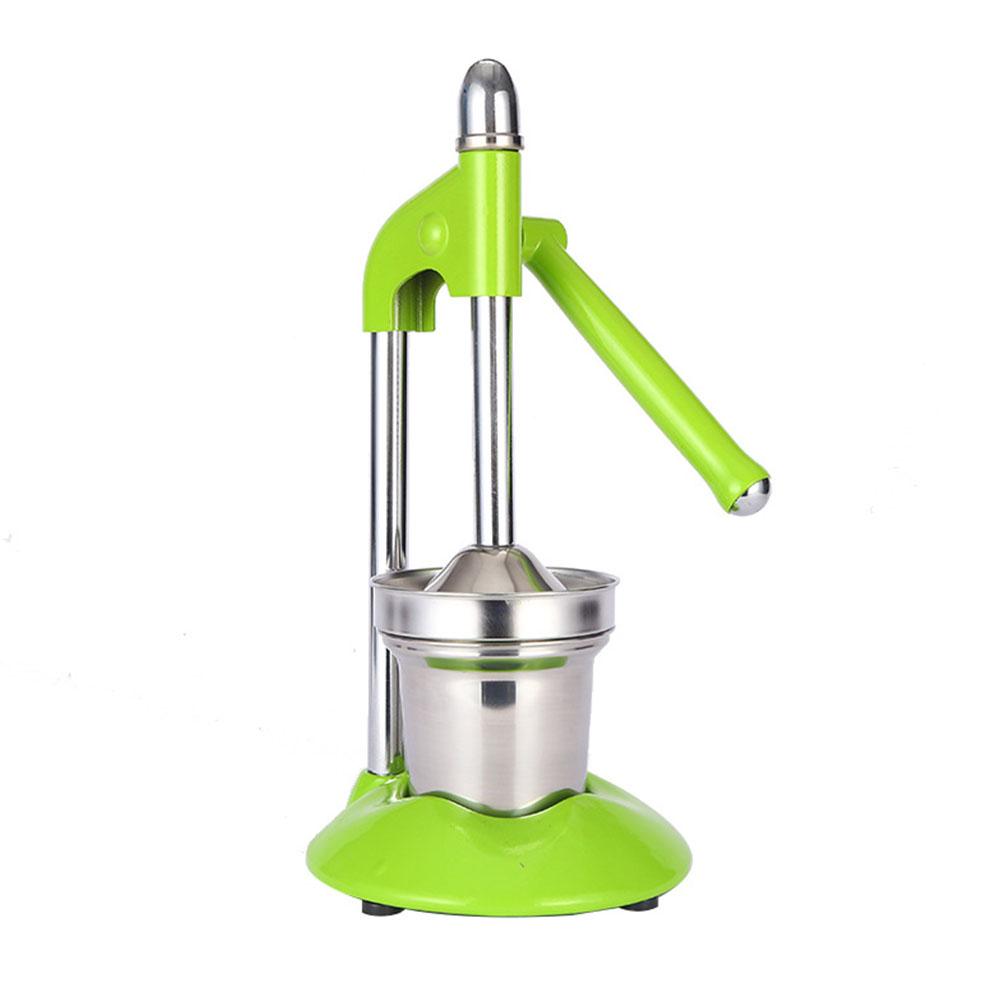 

Stainless Steel Manual Fruit Juicer Hand Press Orange Lemon Pomegranate Extractor Easy Clean Home Kitchen Tool зелёный
