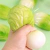 Mini Cabbage Squeeze Toy Anxiety Relief Simulation Cabbage Sensory Toy Soft Stretchy Vegetable Stress Ball Home Office Worker Relaxation Tool
