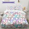 Hello Kitty  Pattern Bedding Quilt Set  Home Decoration  Gift (1 * duvet cover + 2 * pillowcase  without core)