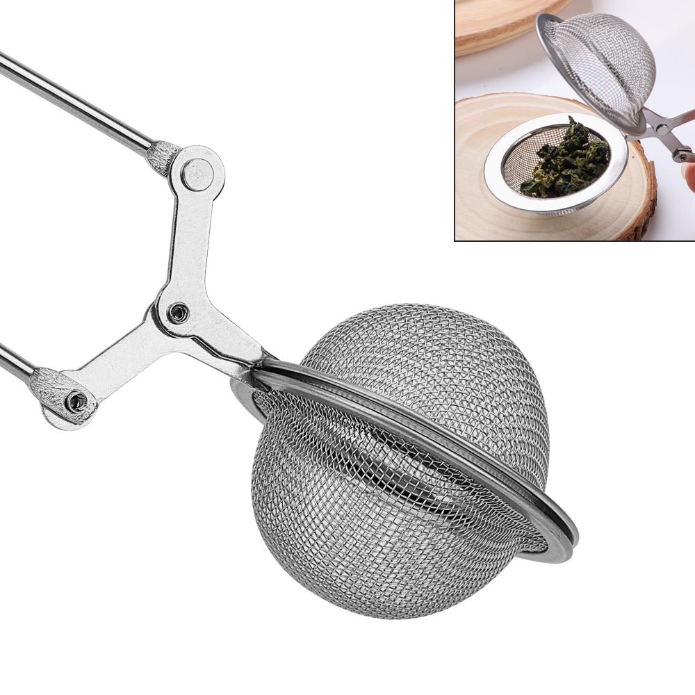 Tea Infuser Coffee Herb Spice Filter Diffuser Handle Tea Ball Stainless Steel Sphere Mesh Tea Strainer