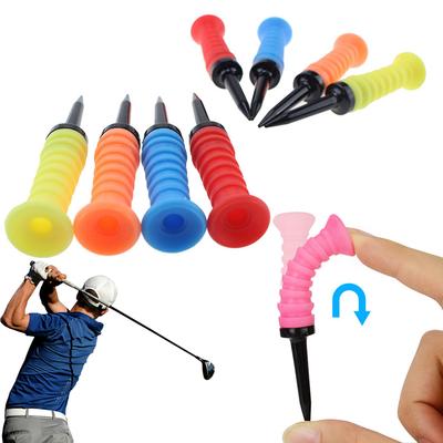 5 Stück Golf Elastische Tees Silikon Golf Übungs-Tees Golf Tee Golf Limited Ball Tee Golf Trainingszubehör