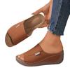 2026 Plus Size Women's Thick Sole Wedge Slippers, Outdoor & Casual, with Fashion Straps and Open Toe Design.