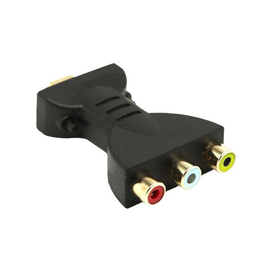 

Video Audio Adapter Gold-plated High Resolution Portable HDMI-compatible to 3 RGB RCA AV Component Converter for TV