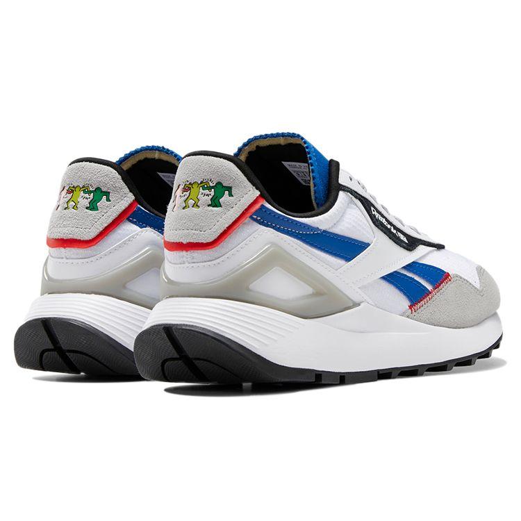 Keith Haring X Reebok Classic Leather Legacy AZ Dancing Figures Heel Print Unisex Sneakers White Footwear-White Pure-Grey-3 GZ1457