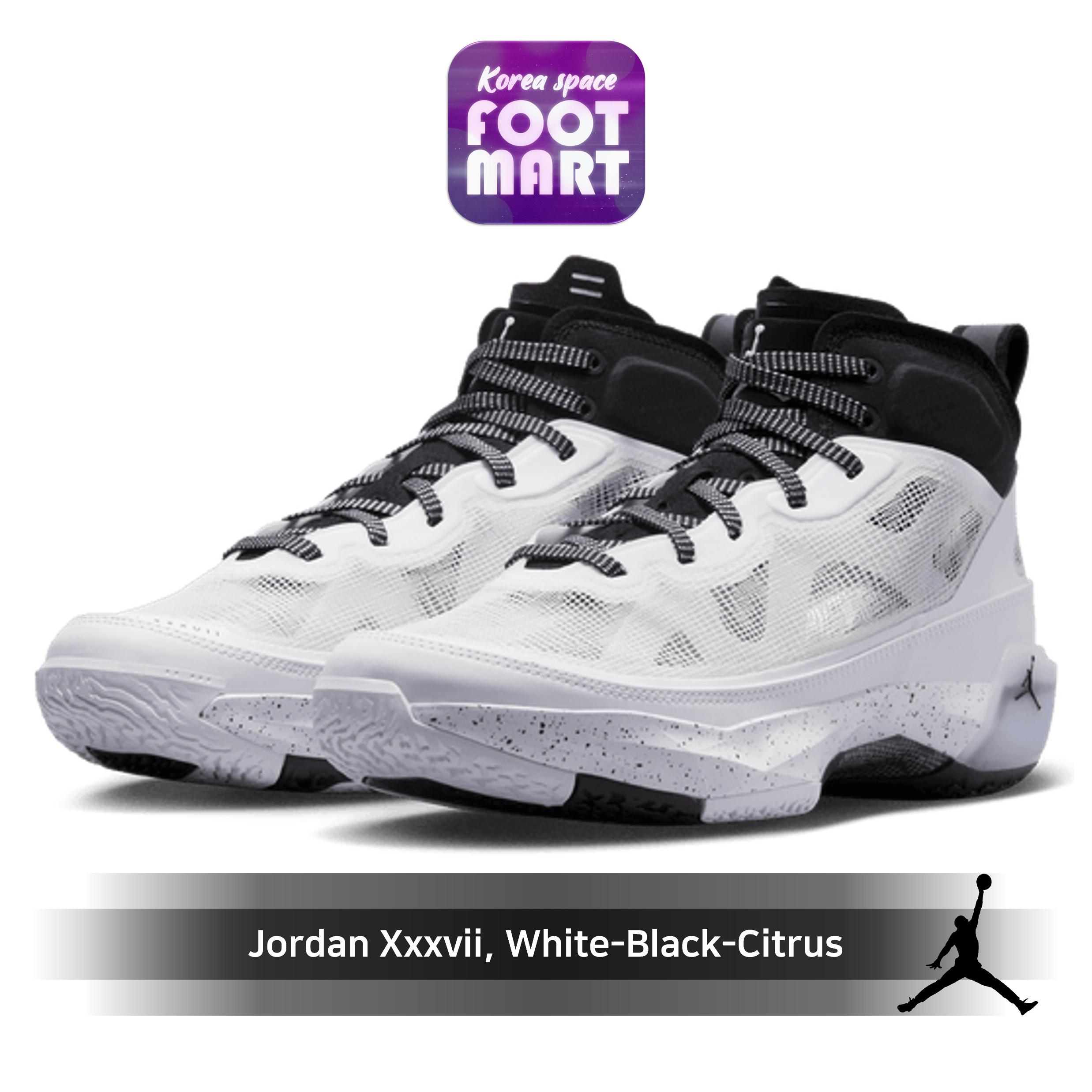 

[JORDAN] Jordan Xxxvii, белый-черный-цитрусовый