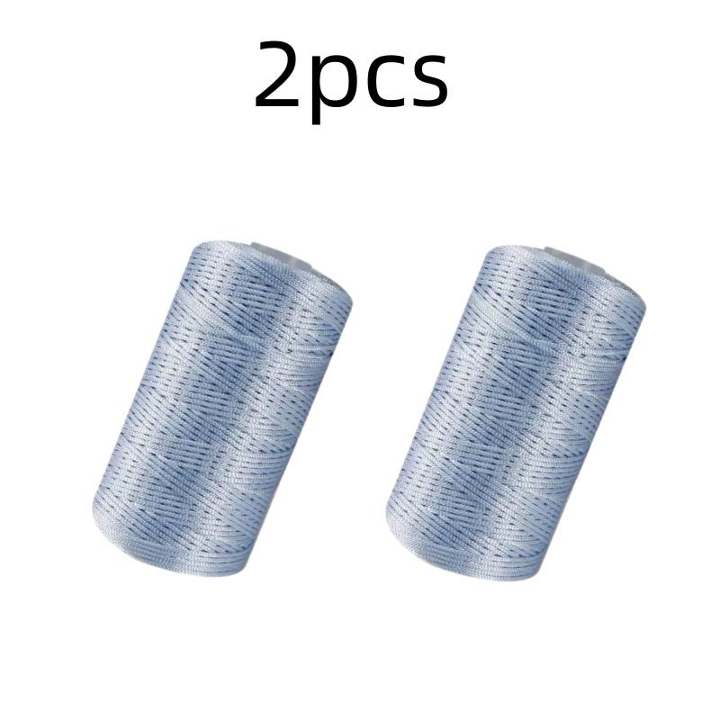 New Summer Crochet Yarn 1.5mm Thin Ice Cotton Thread for Hand Knitting Bag Hat Shoes 100g Hollow Line Colorful Nylon Cord