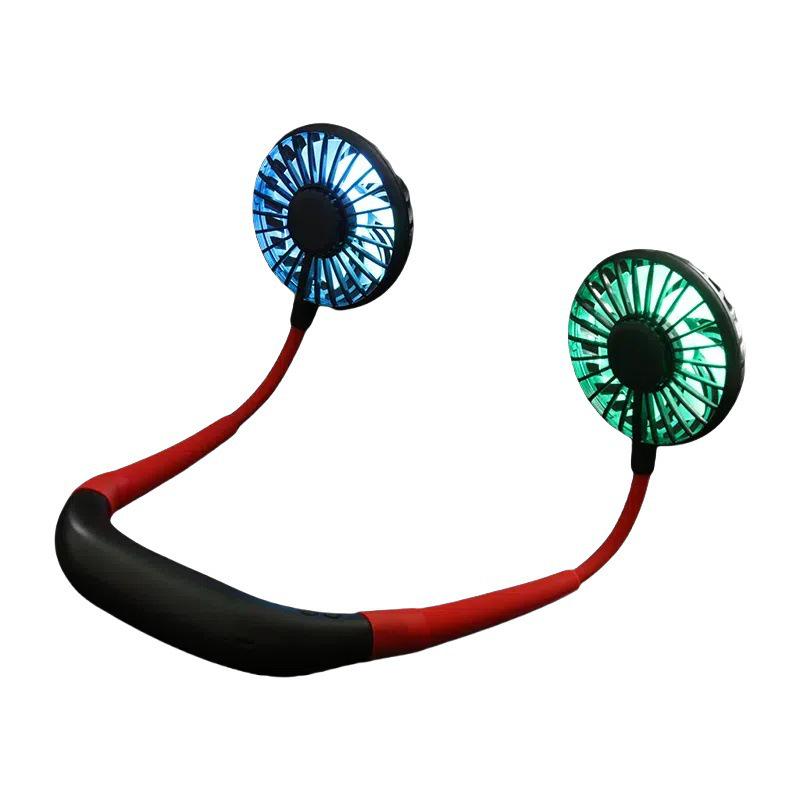 2025 Faltbarer tragbarer Nackenventilator, USB wiederaufladbar, Lange Akkulaufzeit, Leise Kühlung, 3. Gen